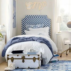 Roller Rabbit Jena Pleated Duvet Cover/ Twin/ Twin XL